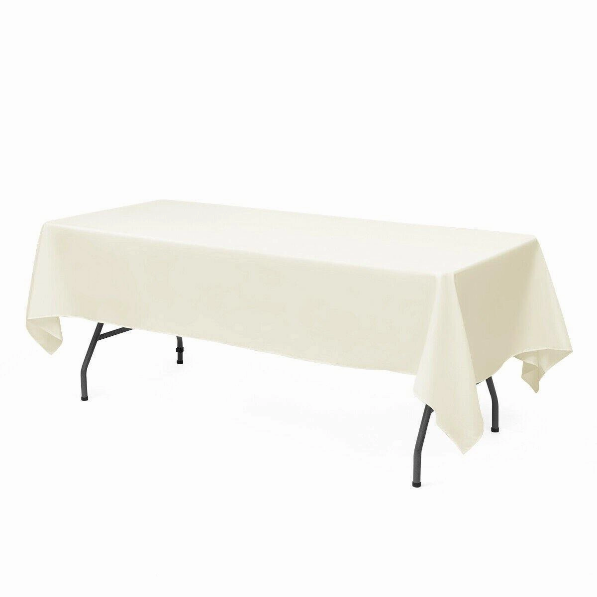 10PCS Rectangle Tablecloth, Machine-washable Polyester