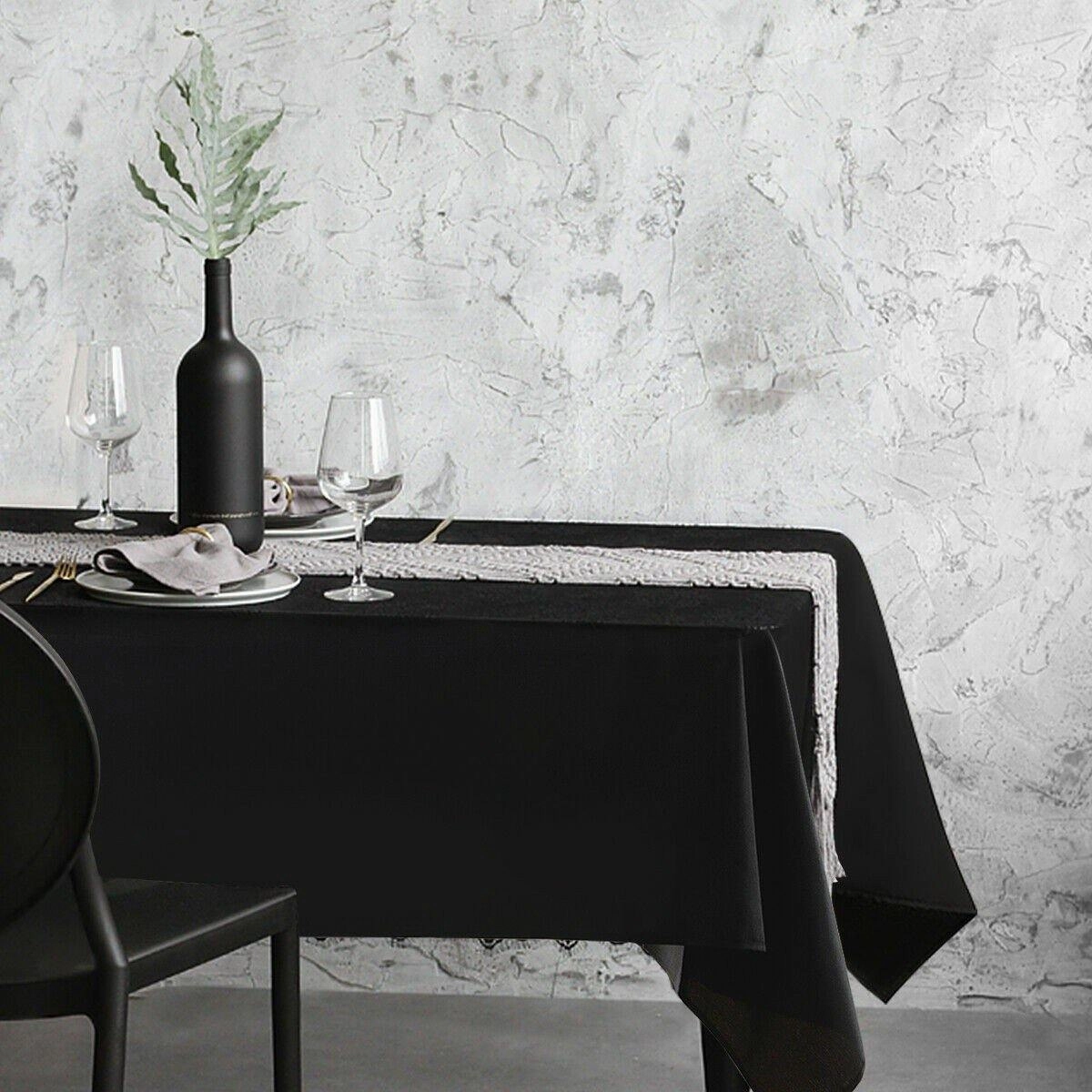 10PCS Rectangle Tablecloth, Machine-washable Polyester