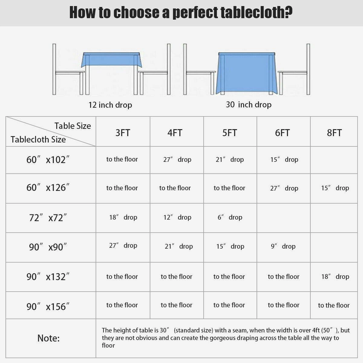 10PCS Rectangle Tablecloth, Machine-washable Polyester