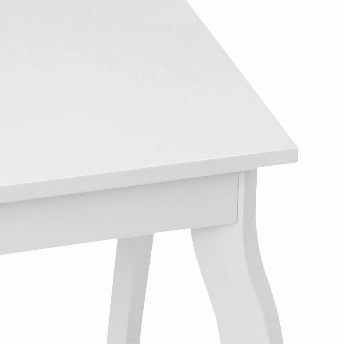 16" End Table W/Storage & Shelf Curved Legs Home Furniture for Living Room