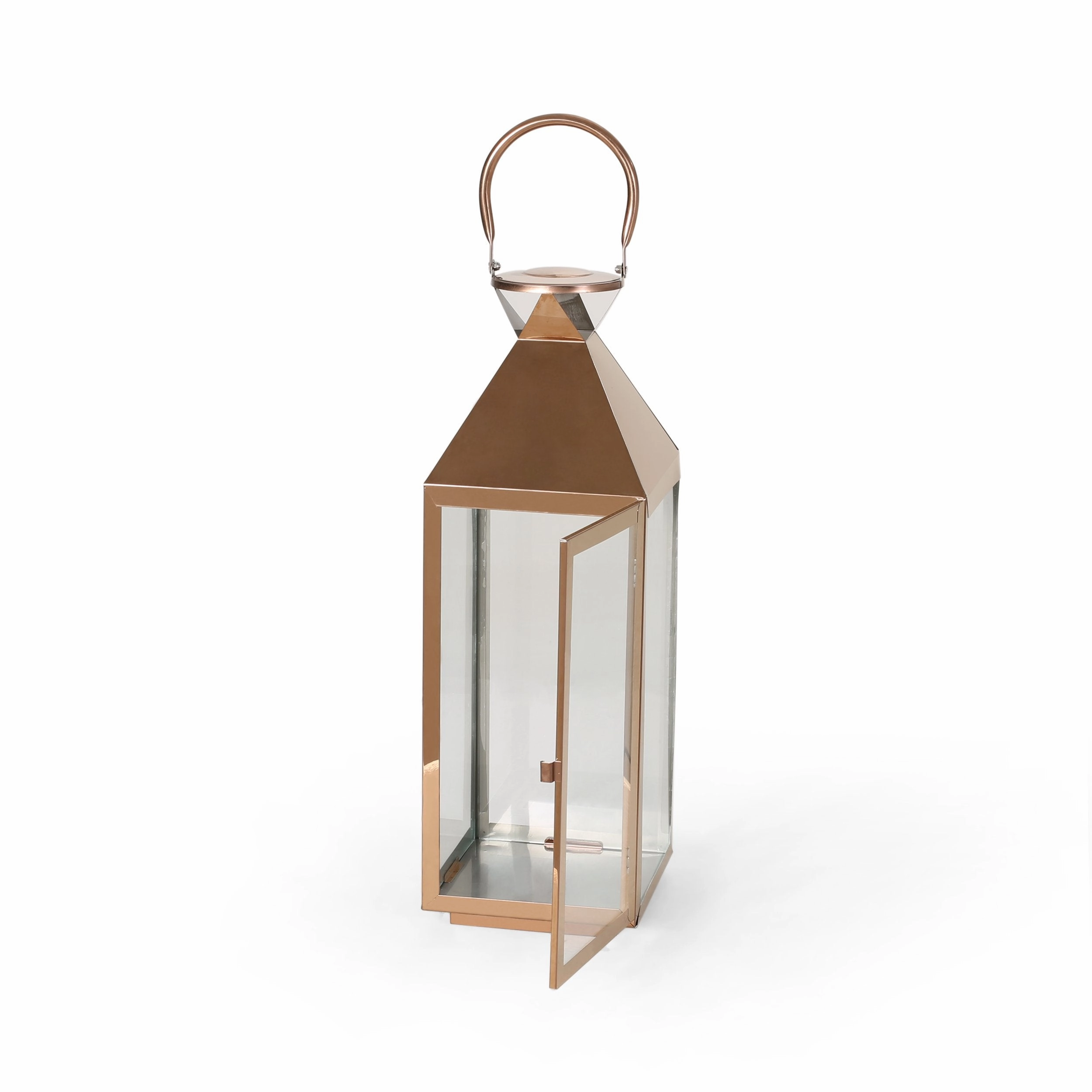 22" Modern Outdoor Stainless Steel Lantern - NH962013