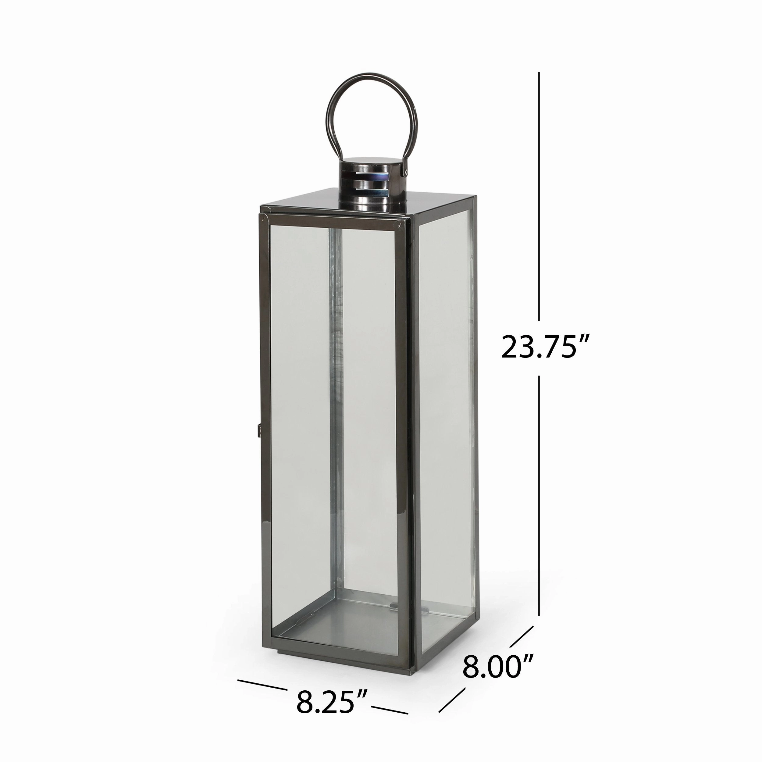 24" Modern Outdoor Stainless Steel Lantern - NH362013