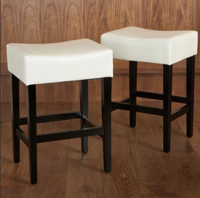 26-Inch Backless Leather Counter Stools (Set of 2) - NH525732 kitchen accessories, table linens
