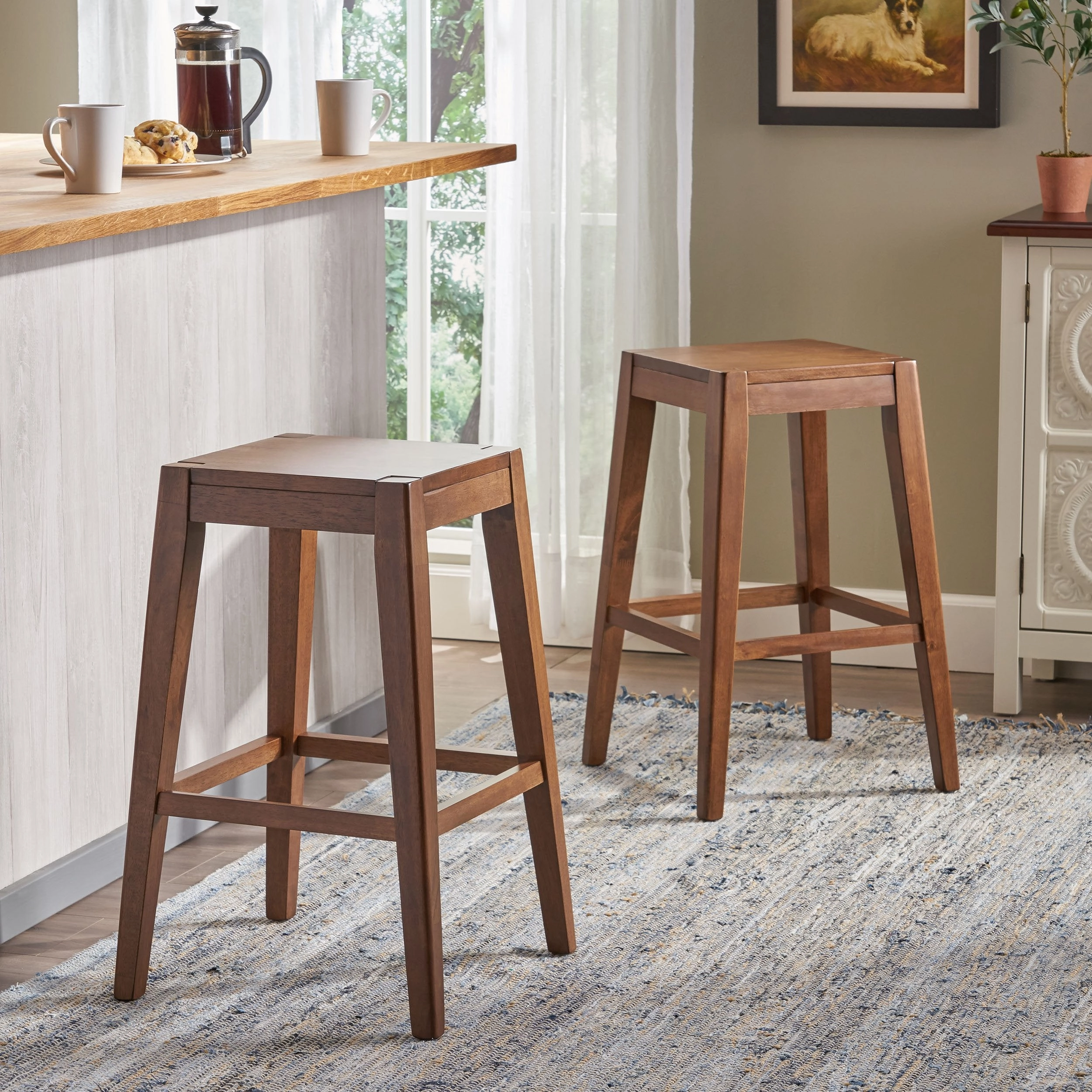 26" Wooden Counter Stool (Set of 2) - NH681903 kitchen accessories, table linens