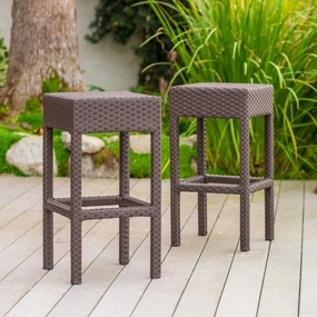 28-Inch Outdoor Backless Bar Stools (Set of 2) - NH053932 outdoor furniture, garden bench
