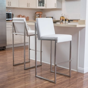 30-Inch Bonded Leather Barstool (Set of 2) - NH416692 kitchen accessories, table linens