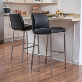 30-Inch Bonded Leather Barstool (Set of 2) - NH616692 kitchen accessories, table linens
