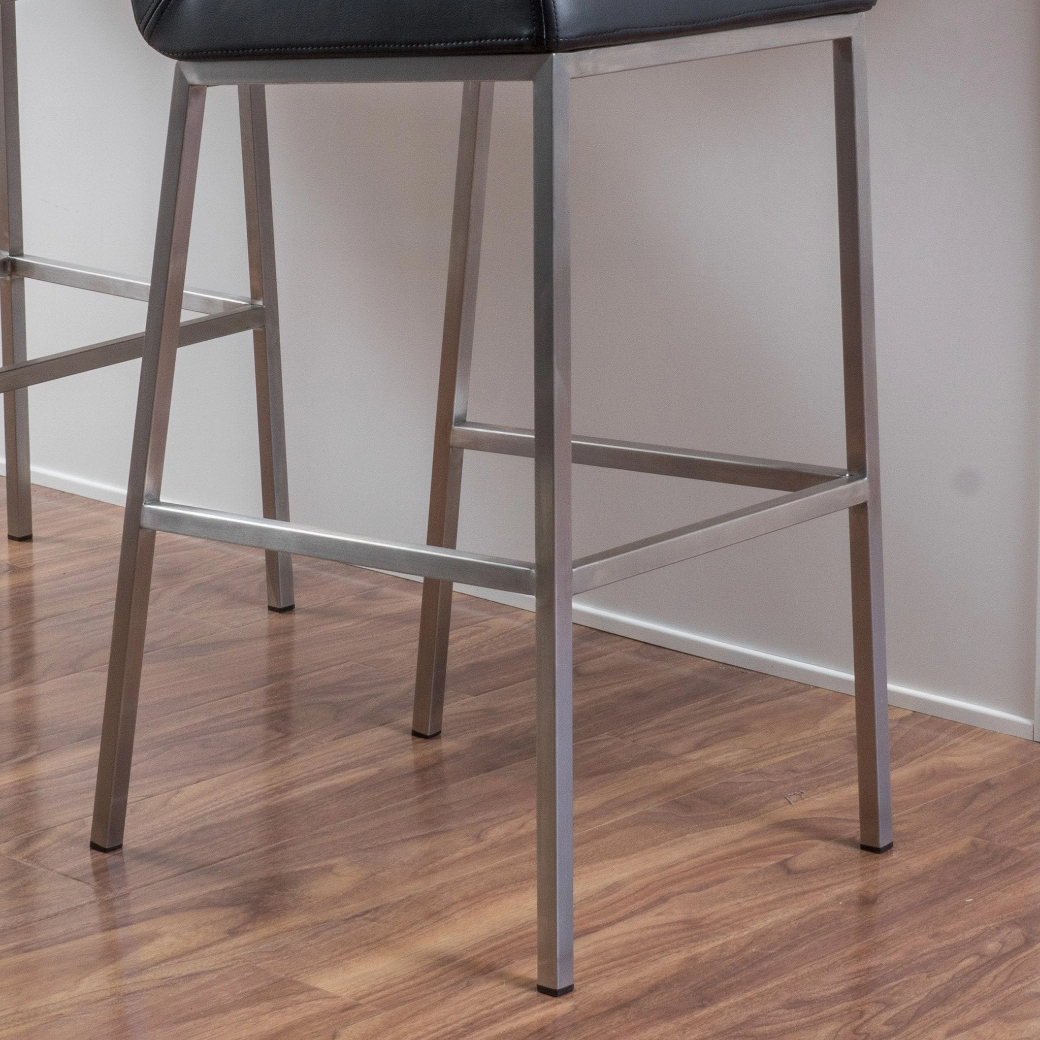 30-Inch Bonded Leather Barstool (Set of 2) - NH616692