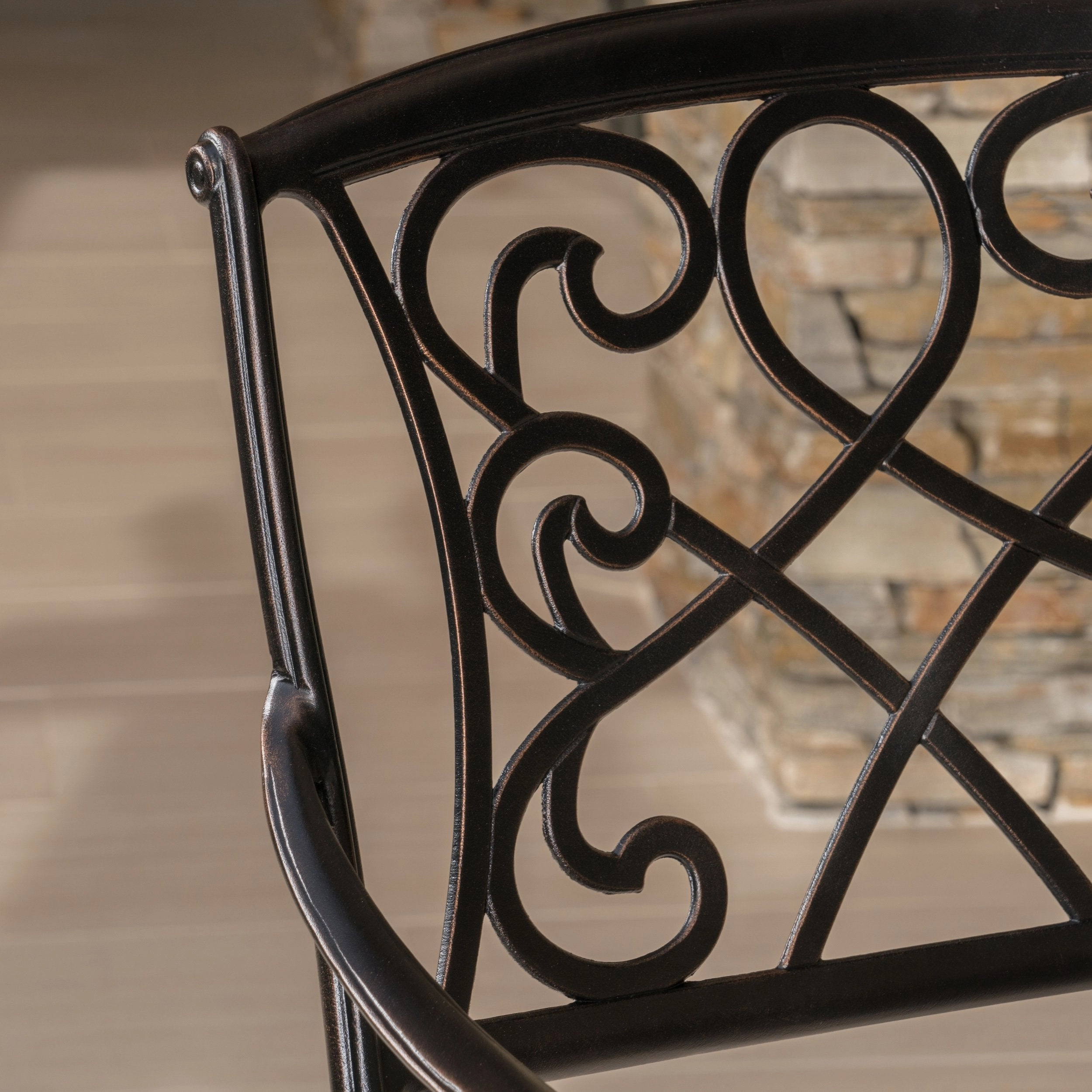30-Inch Cast Aluminum Swivel Bar Stool (Set of 2) - NH321532