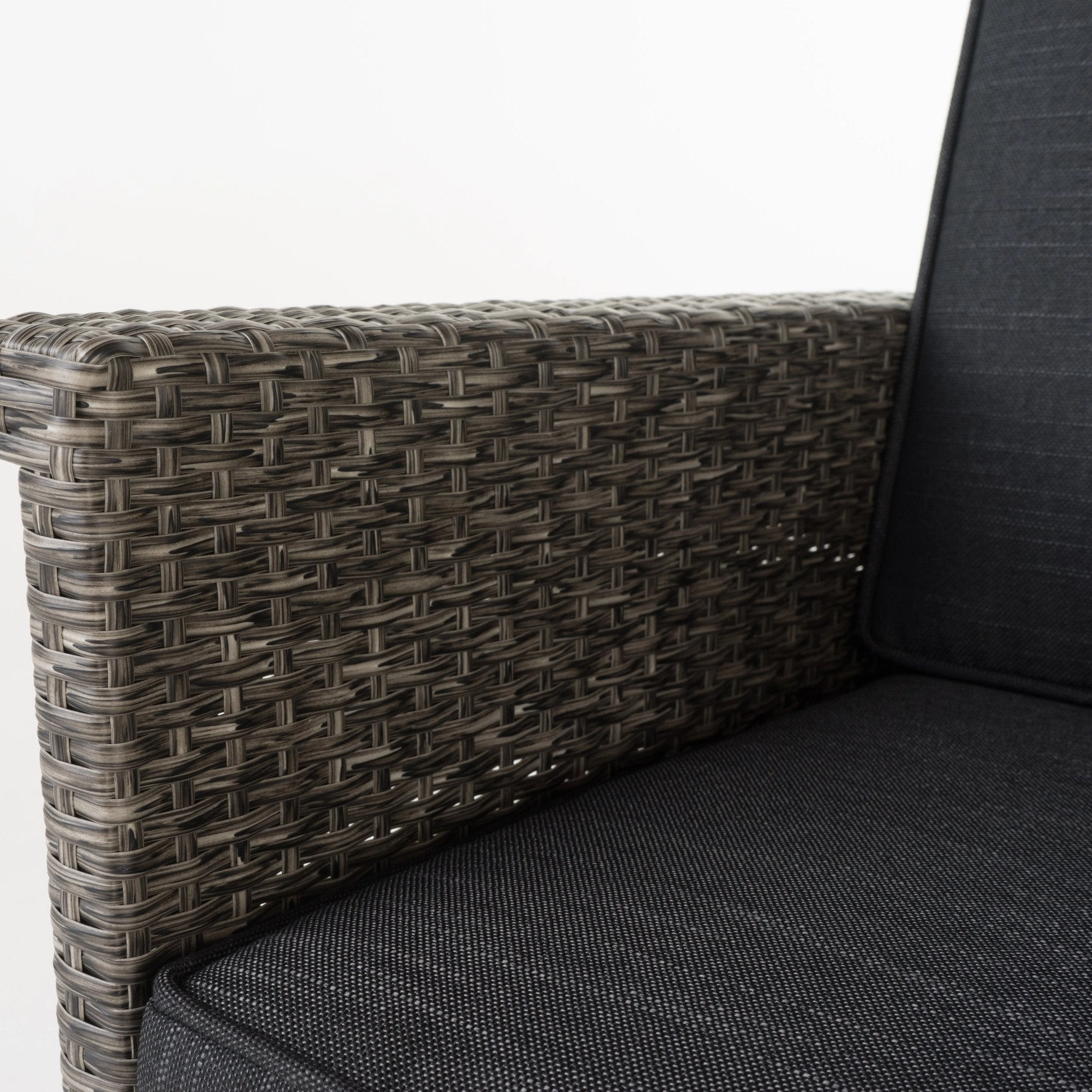 30-Inch Mixed Black Wicker Barstools (Set of 4) - NH794003