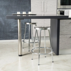 30-Inch Modern Design Chrome Steel Bar Stools (set of 2) - NH796632 kitchen accessories, table linens