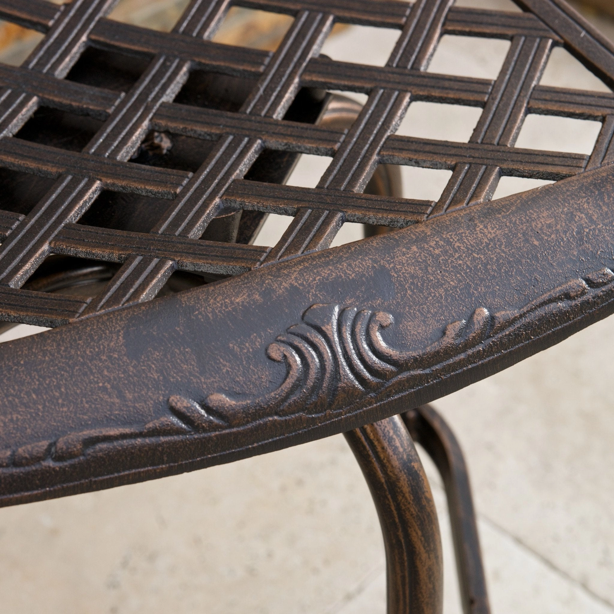 30-Inch Outdoor Cast Aluminum Bar Stools (Set of 2) - NH977832