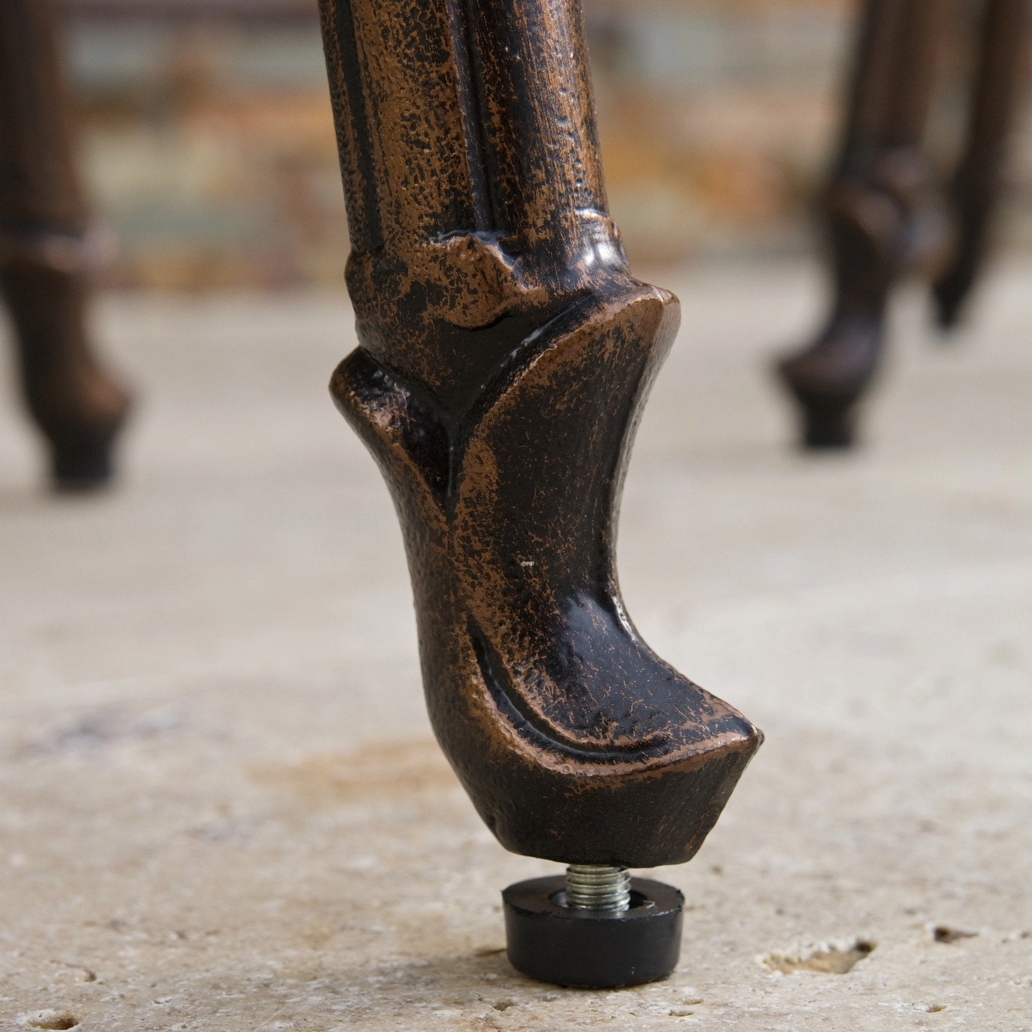 30-Inch Outdoor Cast Aluminum Bar Stools (Set of 2) - NH977832