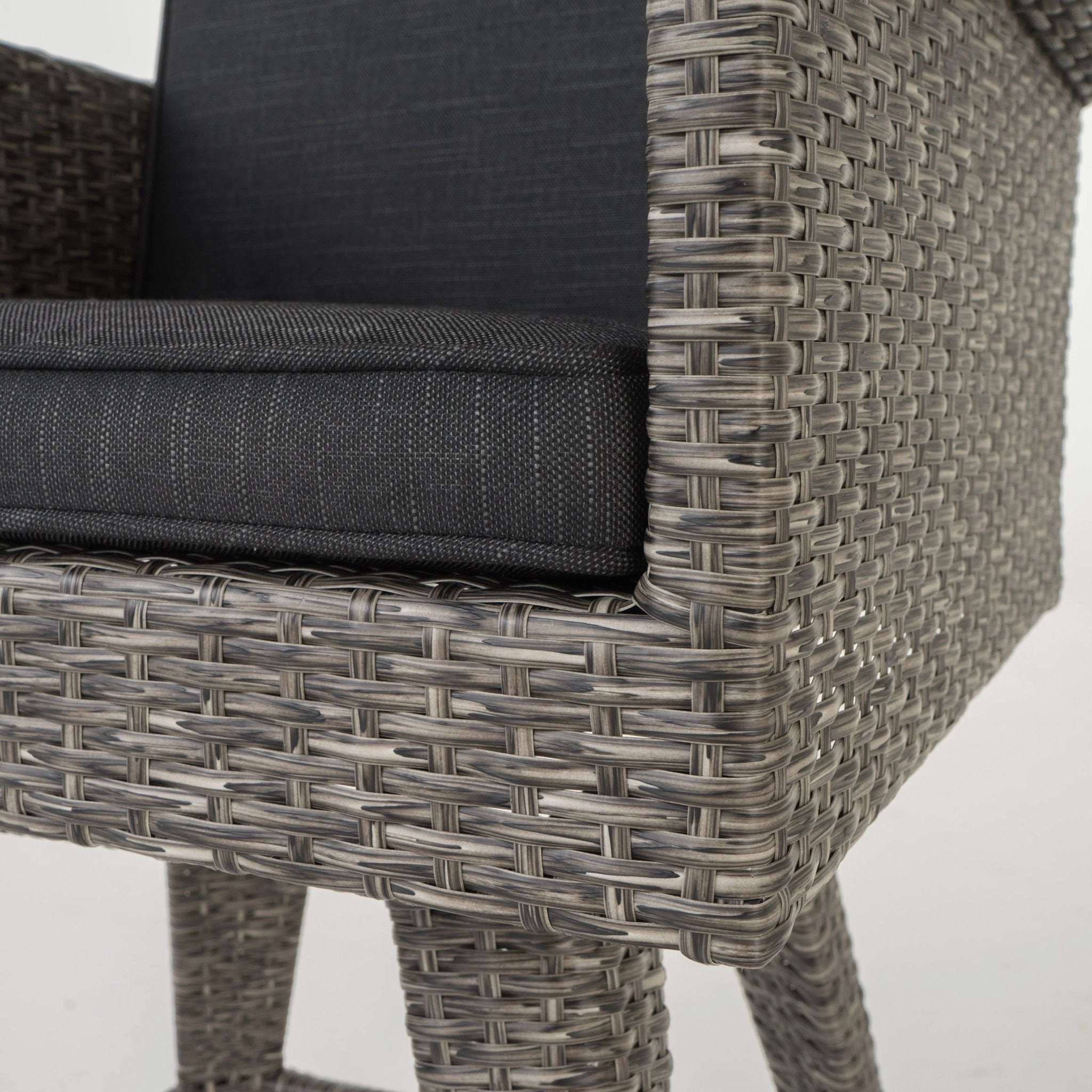 30-Inch Outdoor Wicker Barstool with Water Resistant Cushions - NH833003