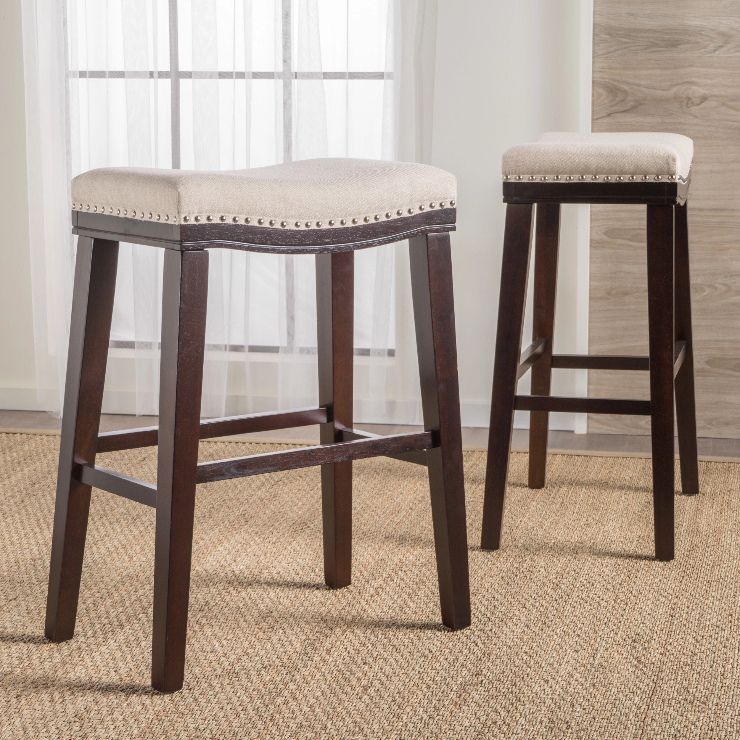 30-Inch Saddle Shaped Studded Rim Stool (Set of 2) - NH575003 kitchen accessories, table linens