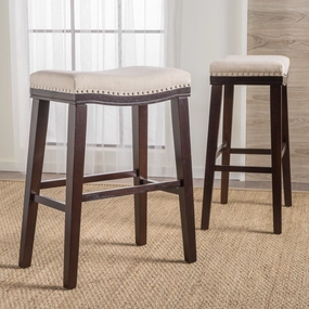 30-Inch Saddle Shaped Studded Rim Stool (Set of 2) - NH575003 kitchen accessories, table linens