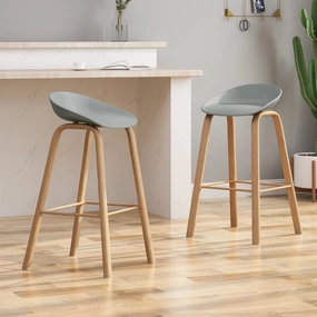 30" Modern Barstool with Iron Legs (Set of 2) - NH259803 kitchen accessories, table linens