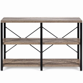3-Tier Console Table Sofa Side Table, Entryway Foyer Table throw pillow, fuzzy blanket