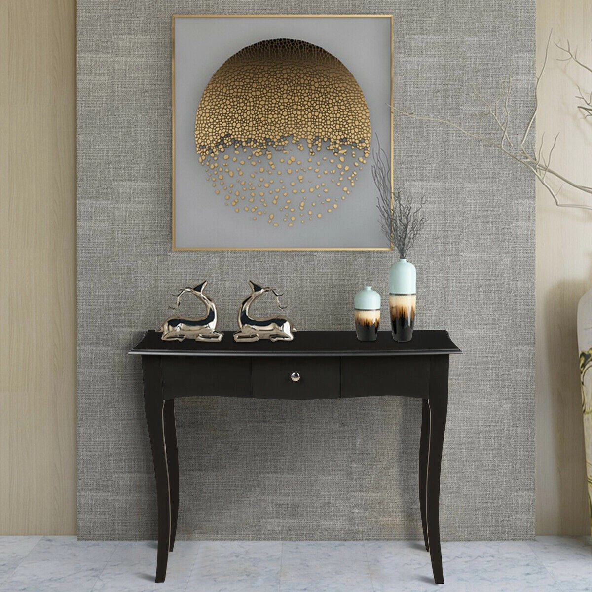 40 x 14 x 31.5 Inch Entryway Sofa Table