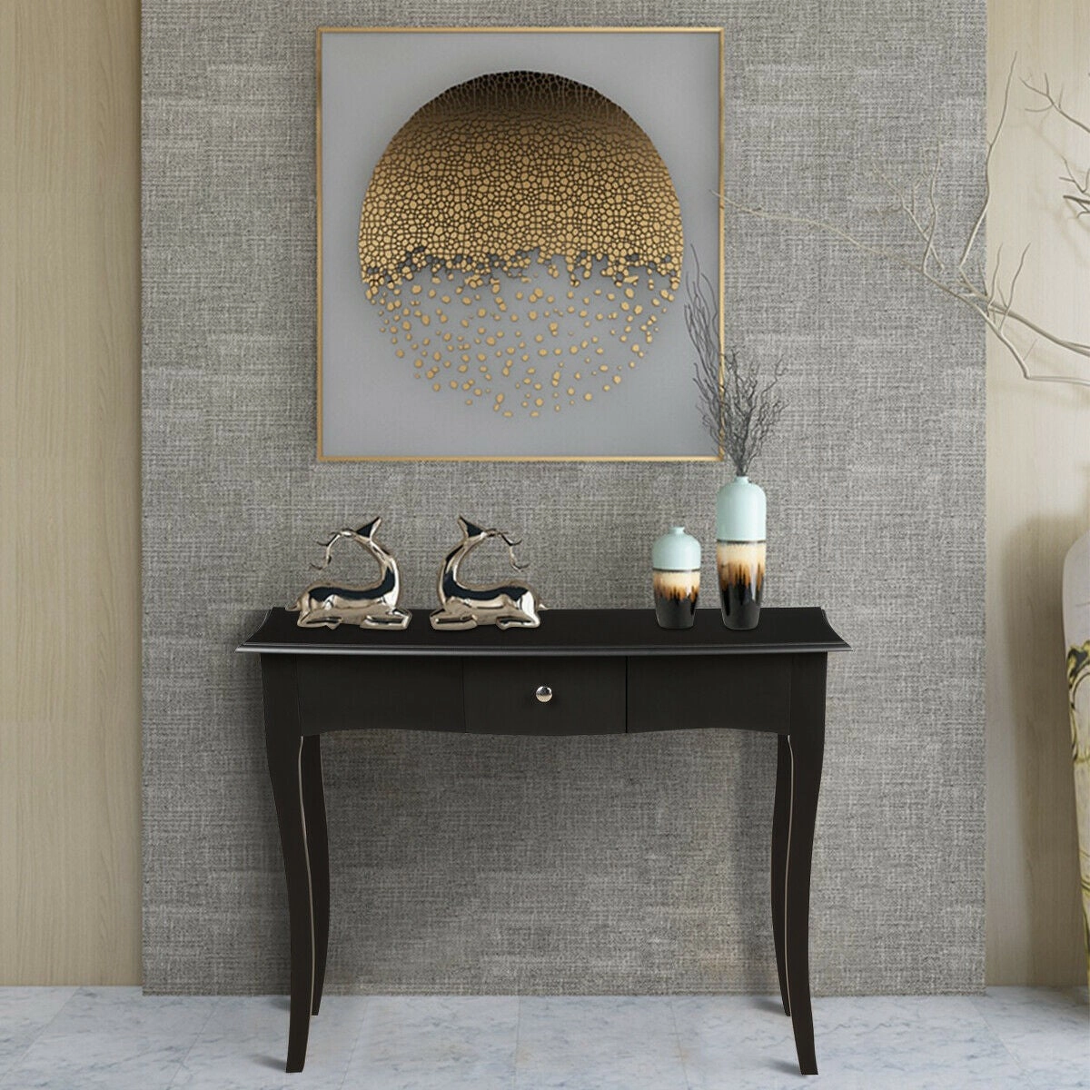 40 x 14 x 31.5 Inch Entryway Sofa Table