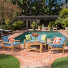 4pc Outdoor Sofa Set w/ Cushions - NH511992 outdoor furniture, garden bench