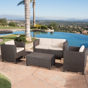4pc Outdoor Wicker Sofa Set - NH915592 outdoor furniture, garden bench