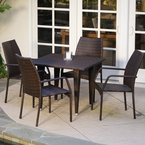 5 Piece Outdoor Wicker Dining Set - NH291832 outdoor lounge chair, patio sofa