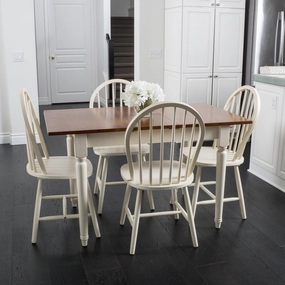 5-piece Spindle Wood Dining Set with Leaf Extension - NH830692 kitchen accessories, table linens