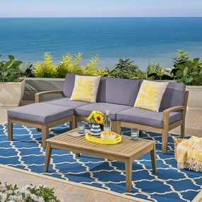 5pcs Outdoor Sectional Sofa Set - NH276603 outdoor furniture, garden bench