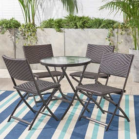 5pcs Outdoor Wicker Bistro Set - NH164692 outdoor lounge chair, patio sofa
