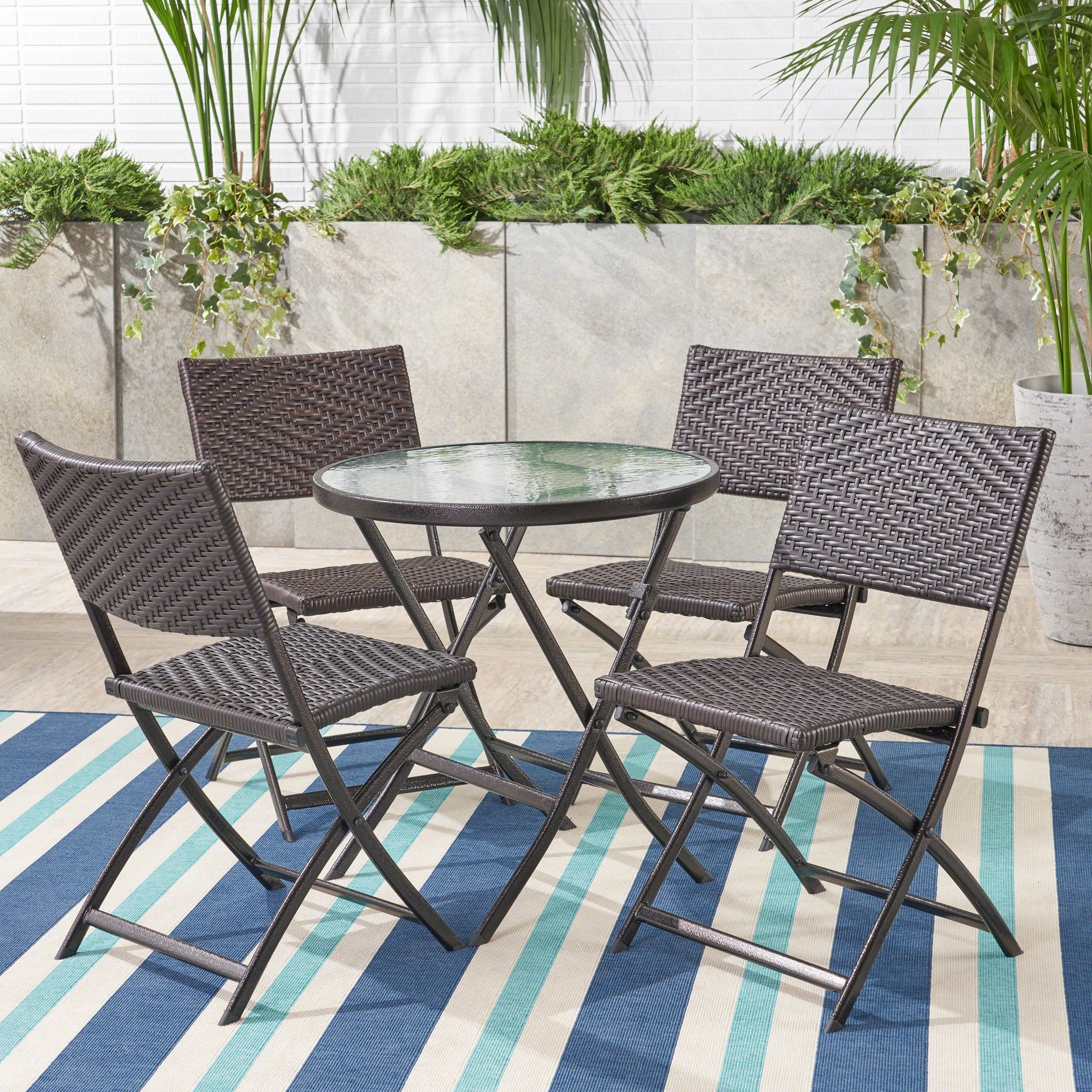 5pcs Outdoor Wicker Bistro Set - NH164692 outdoor lounge chair, patio sofa