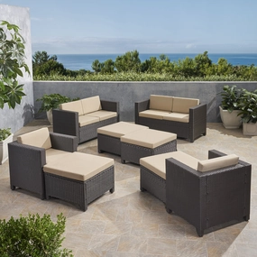 6-10-Seater Outdoor Sofa Set - NH139903 outdoor furniture, garden bench
