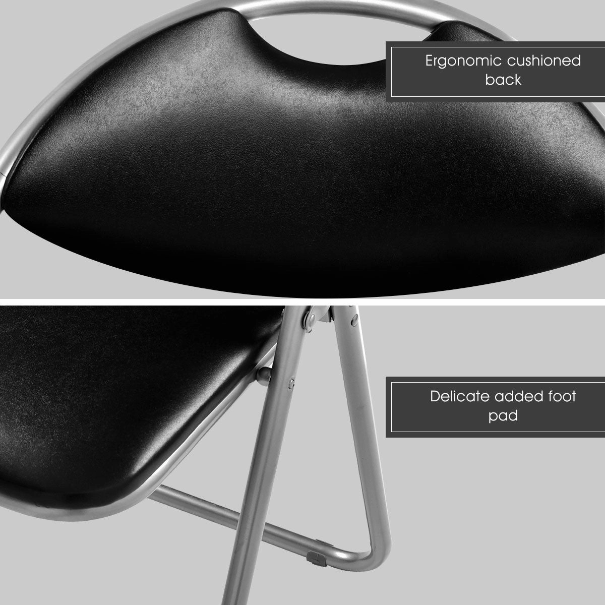 6 PCS Folding Chairs Set with Padded Seats and Carrying Handle