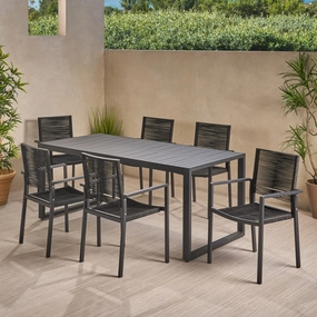 6 Seater Aluminum Dining Set - NH108013 outdoor lounge chair, patio sofa