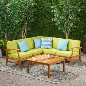 6pc Outdoor Sofa Set w/ Cushions - NH690992 outdoor furniture, garden bench