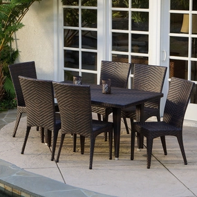 7-pieces Outdoor Wicker Dining Set - NH464232 outdoor lounge chair, patio sofa