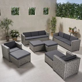 8-10-Seater Outdoor Sofa Set - NH829903 outdoor furniture, garden bench