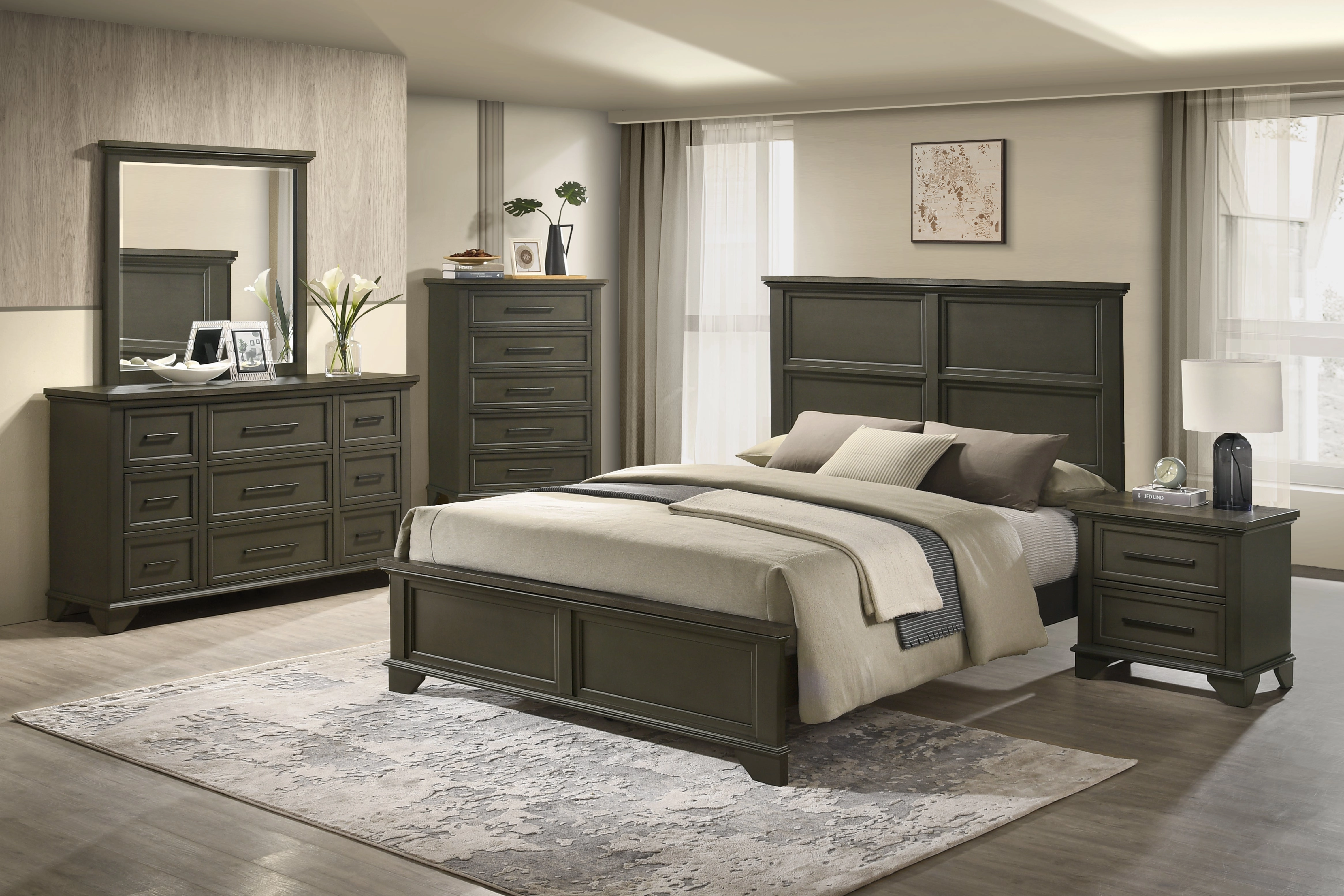 Abigail Night Table - Grey
