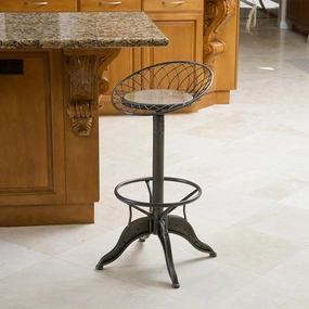 Aero Industrial Design Adjustable Steel Bar Stool - NH734912 kitchen accessories, table linens