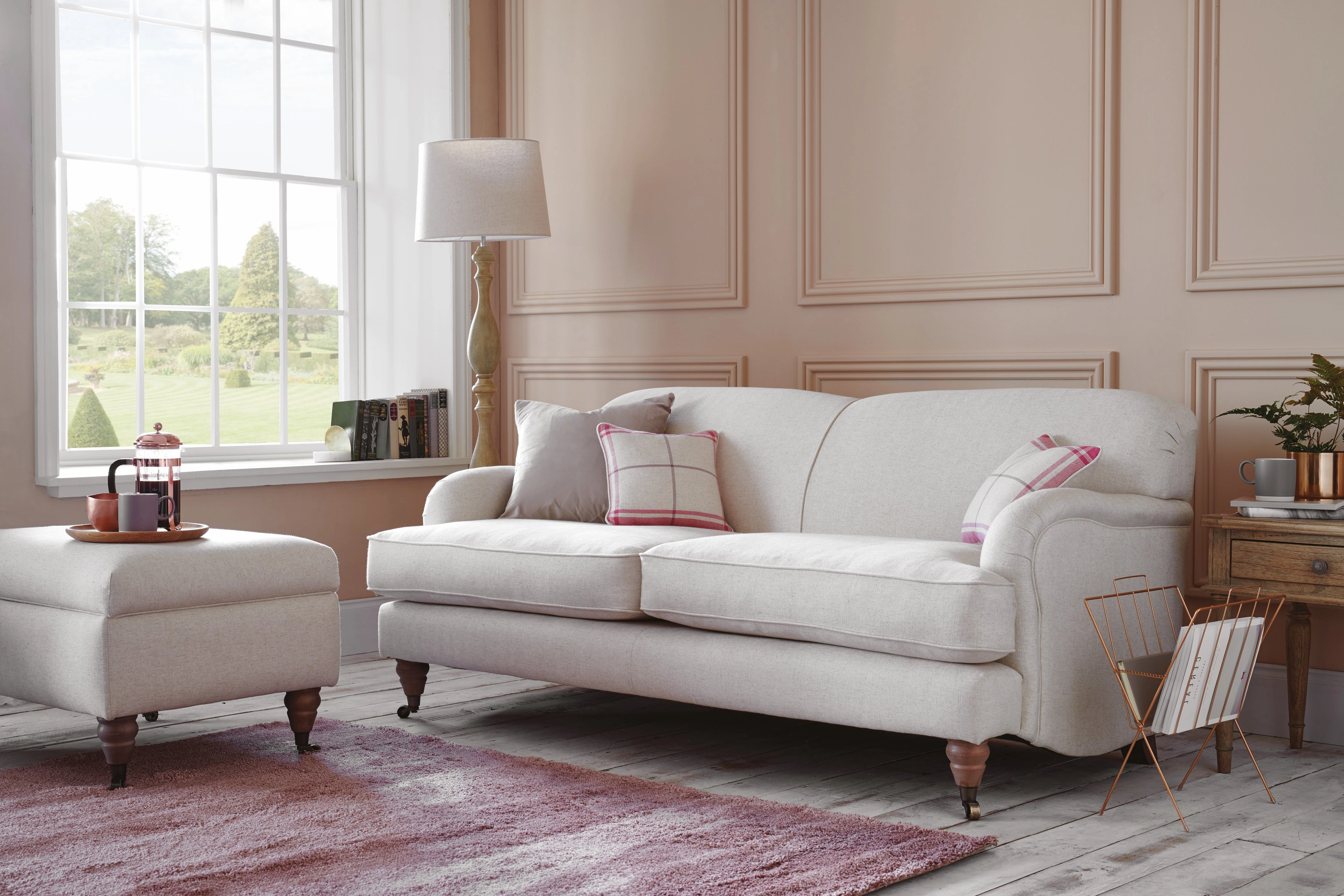 Agatha | 3 Seater Sofa | Orly Pebble