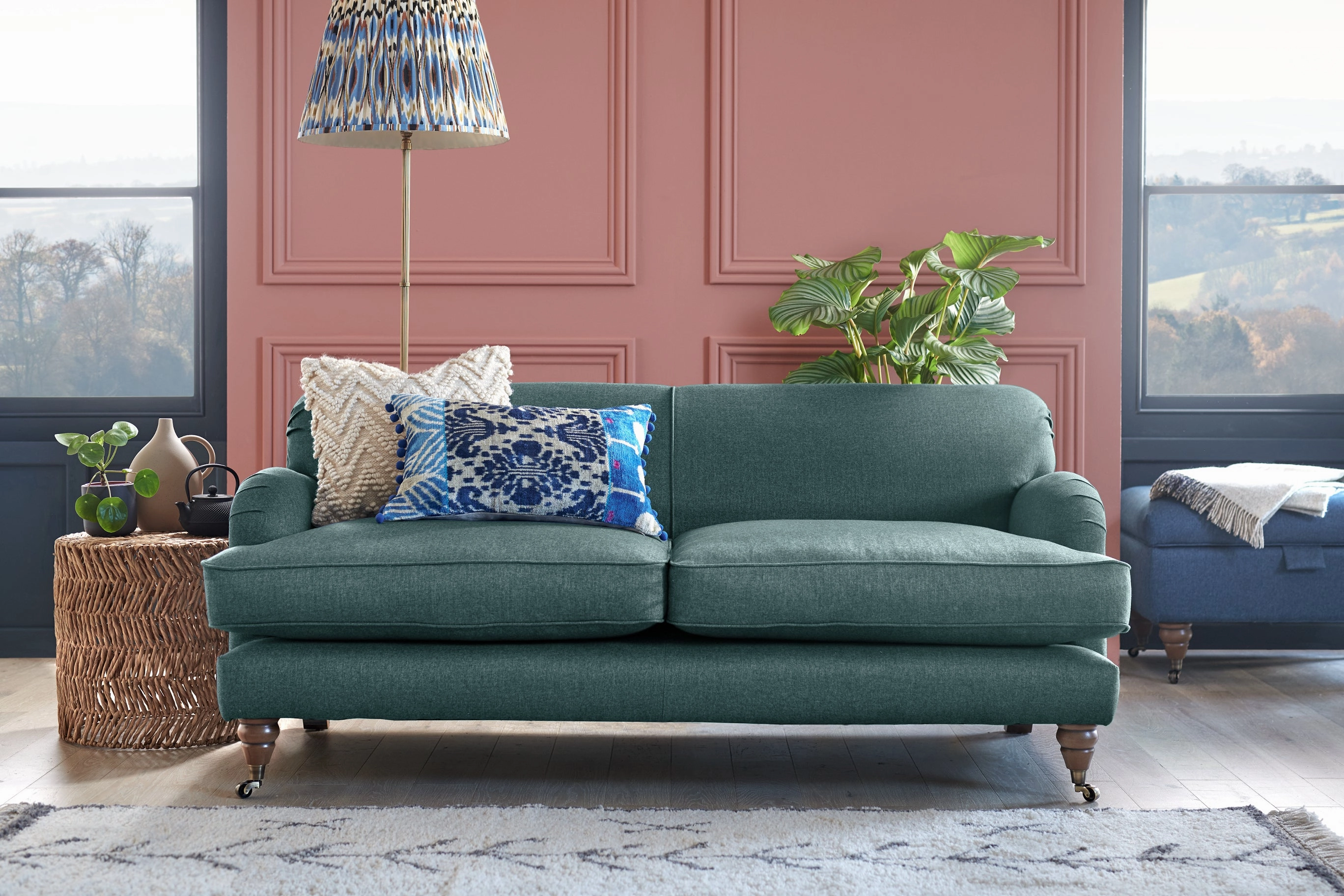 Agatha | 3 Seater Sofa | Orly Teal