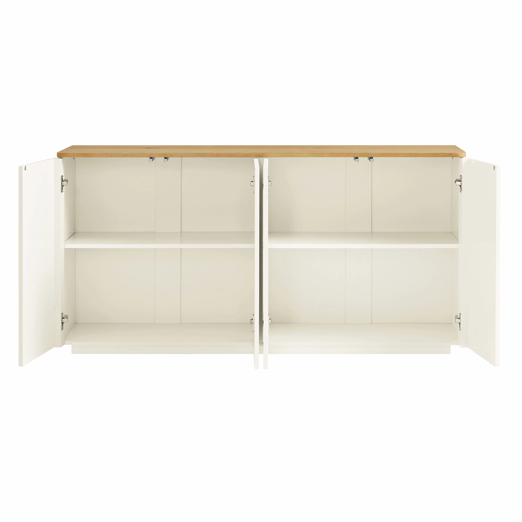 Agnes Curved Edge 150cm Wide Sideboard, White