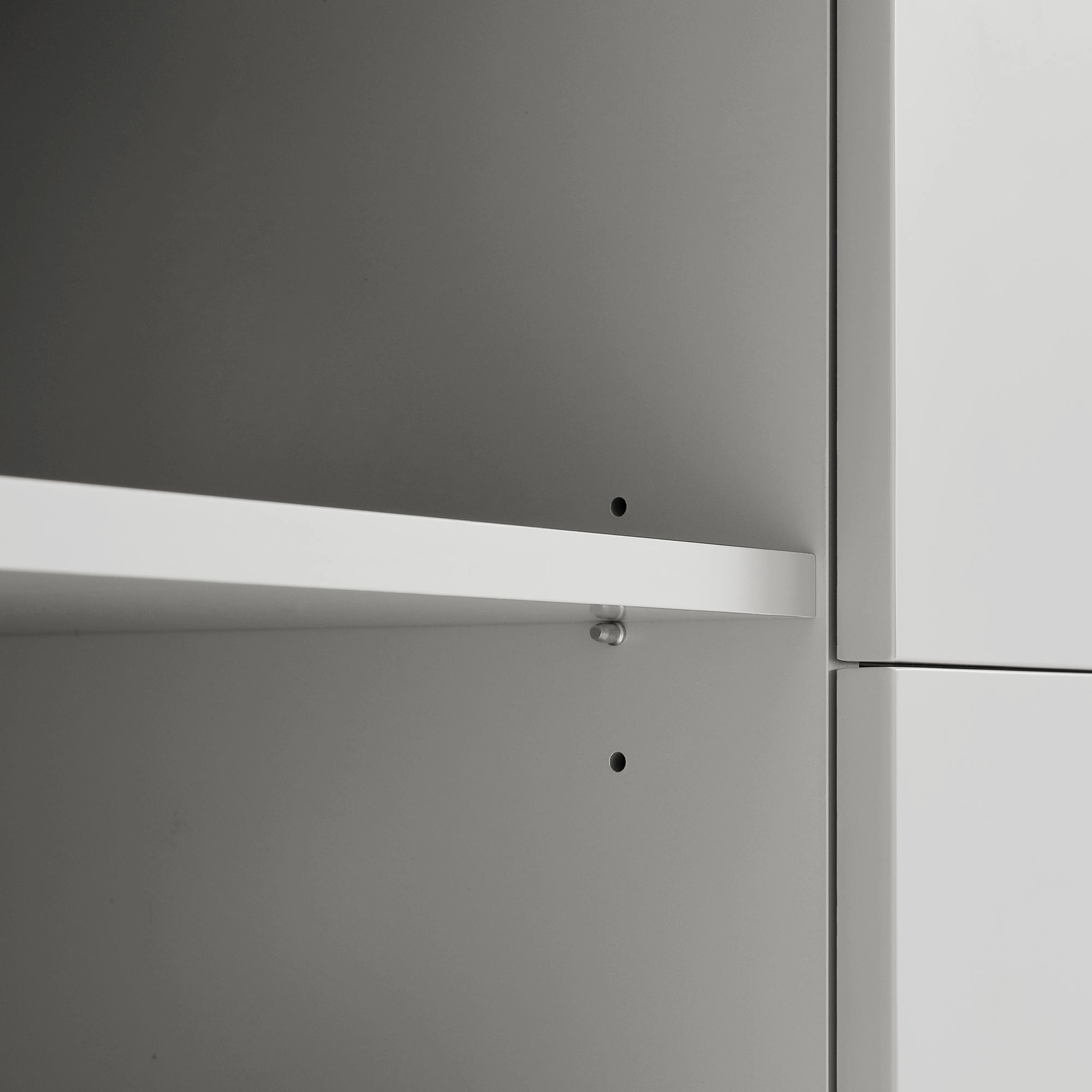 Agnes Curved Edge 150cm Wide TV Unit, Dove Grey with Oak Top