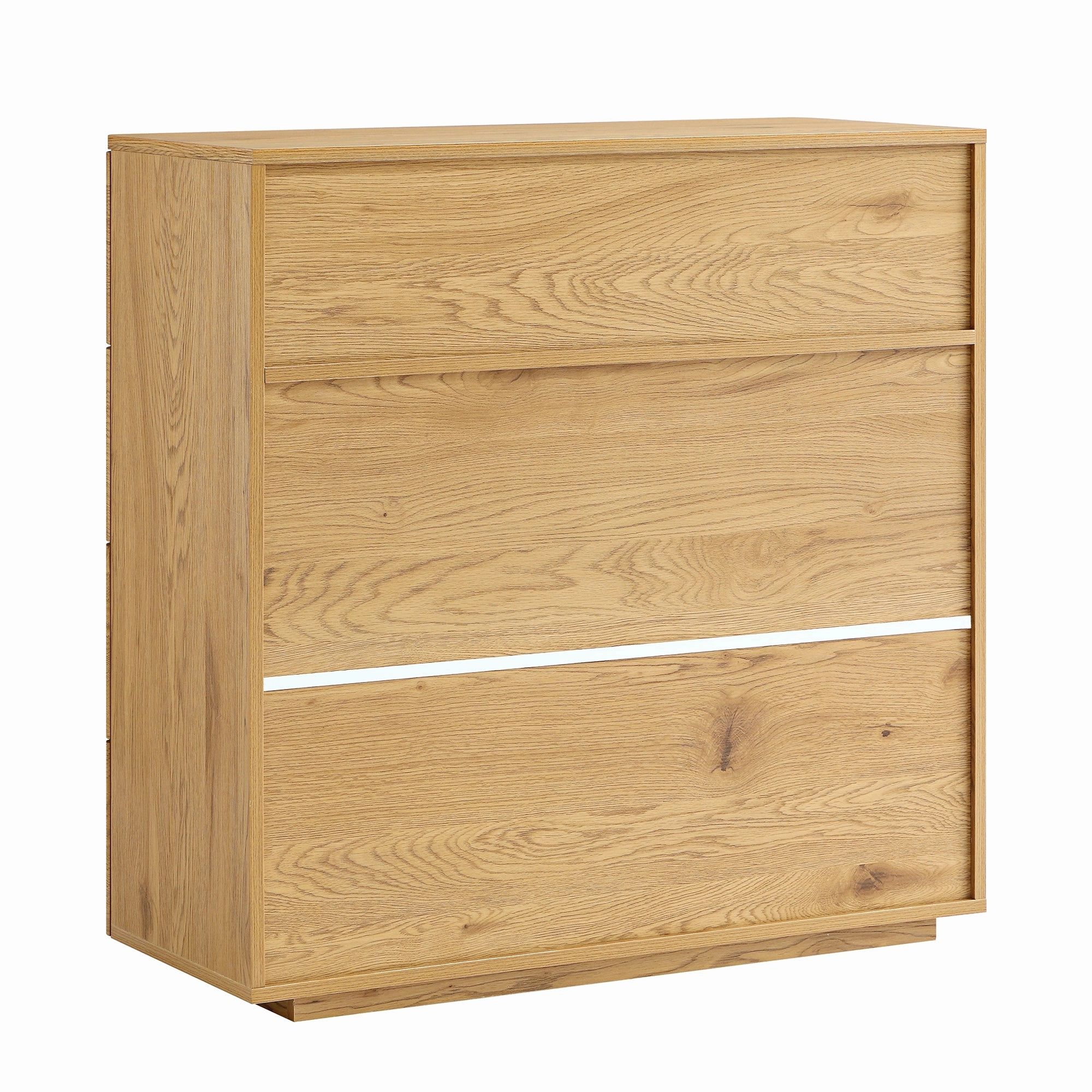 Agnes Curved Edge 2 over 3 Chest of Drawers, Natural