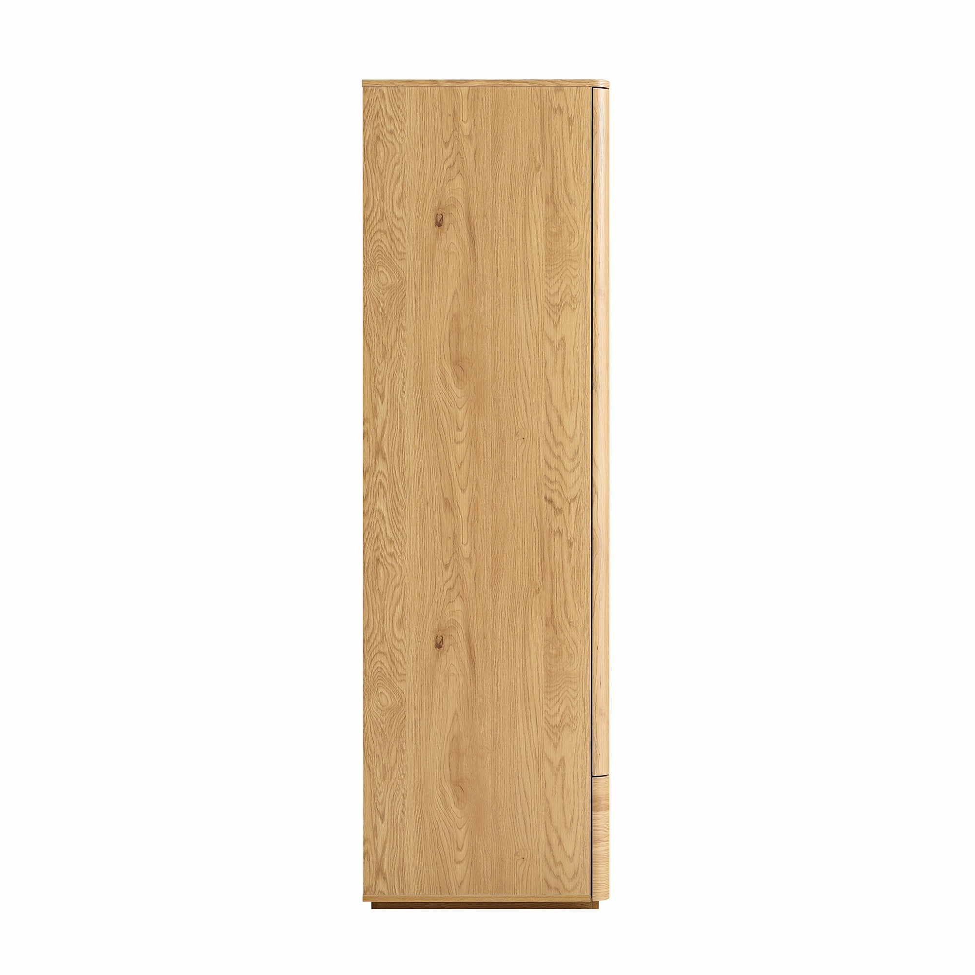 Agnes Curved Edge 4-Door Wardrobe, Natural