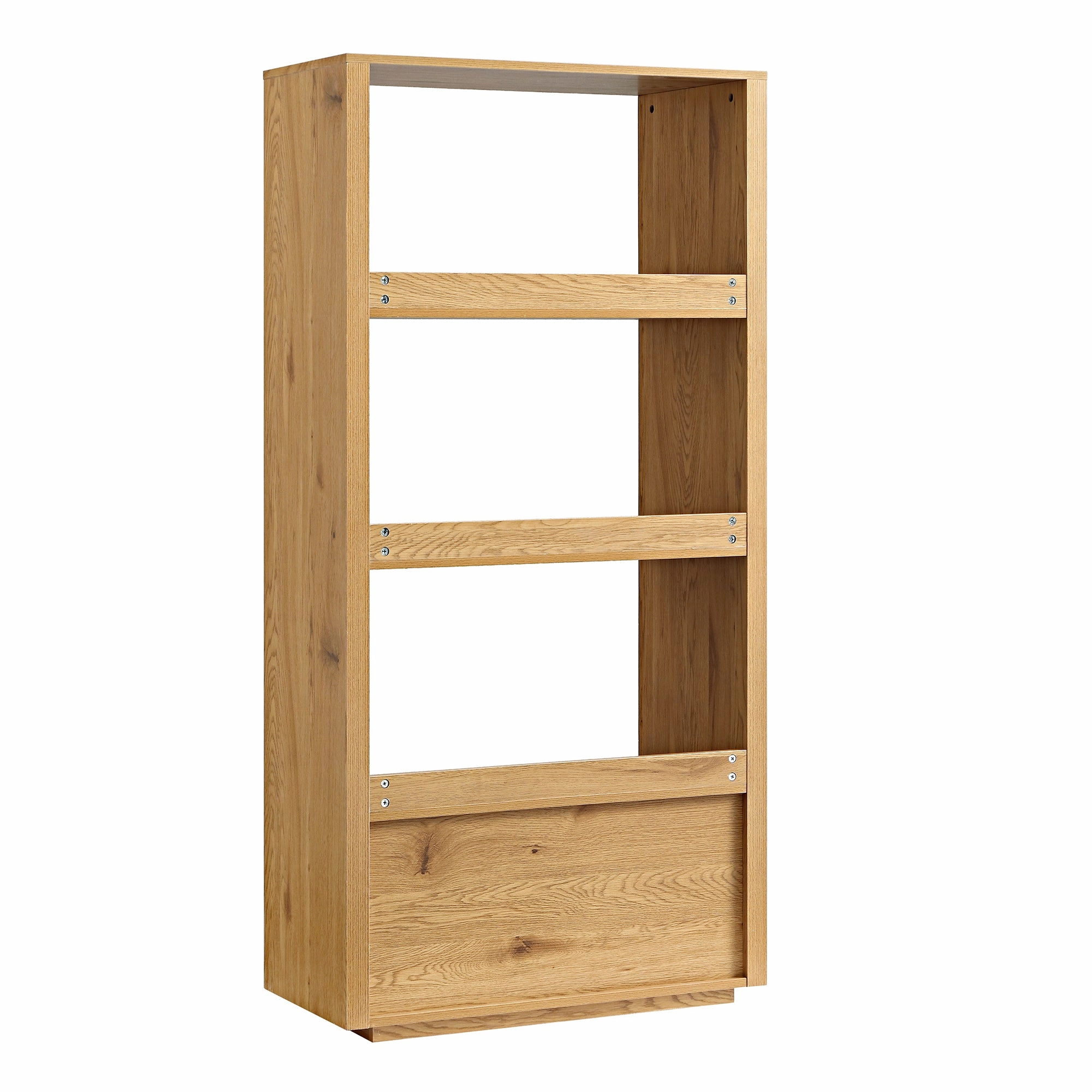 Agnes Curved Edge Bookcase, Natural