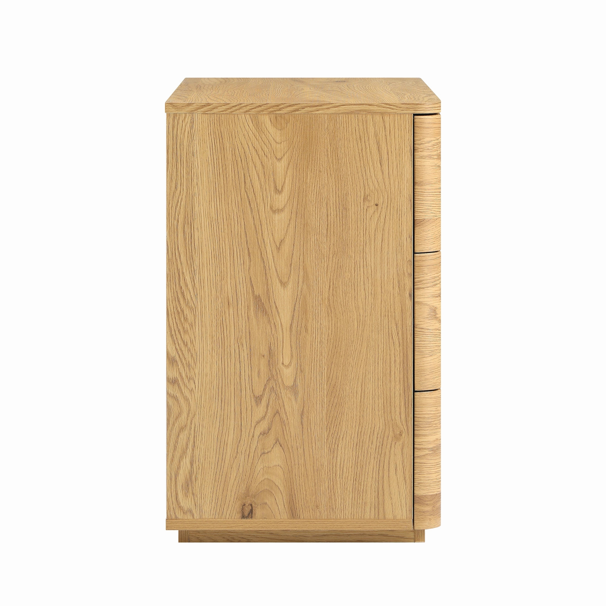 Agnes Curved Edge Chest of 3 Drawers, Natural