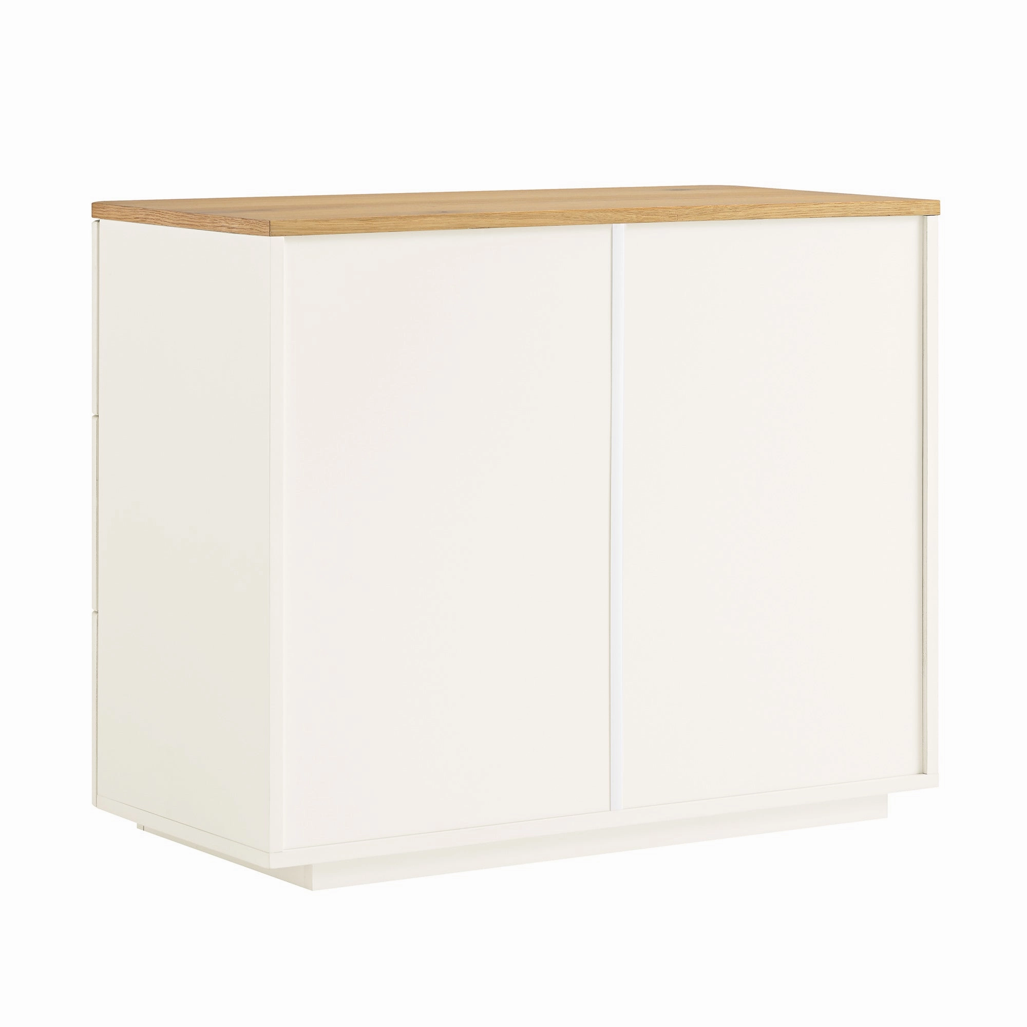 Agnes Curved Edge Chest of 3 Drawers, White