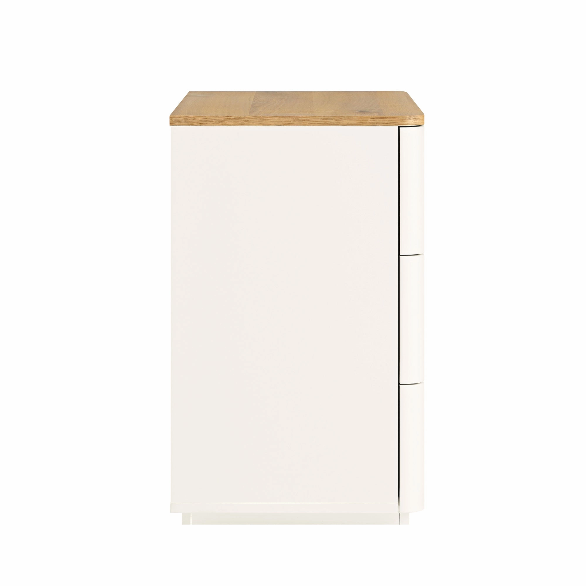 Agnes Curved Edge Chest of 3 Drawers, White