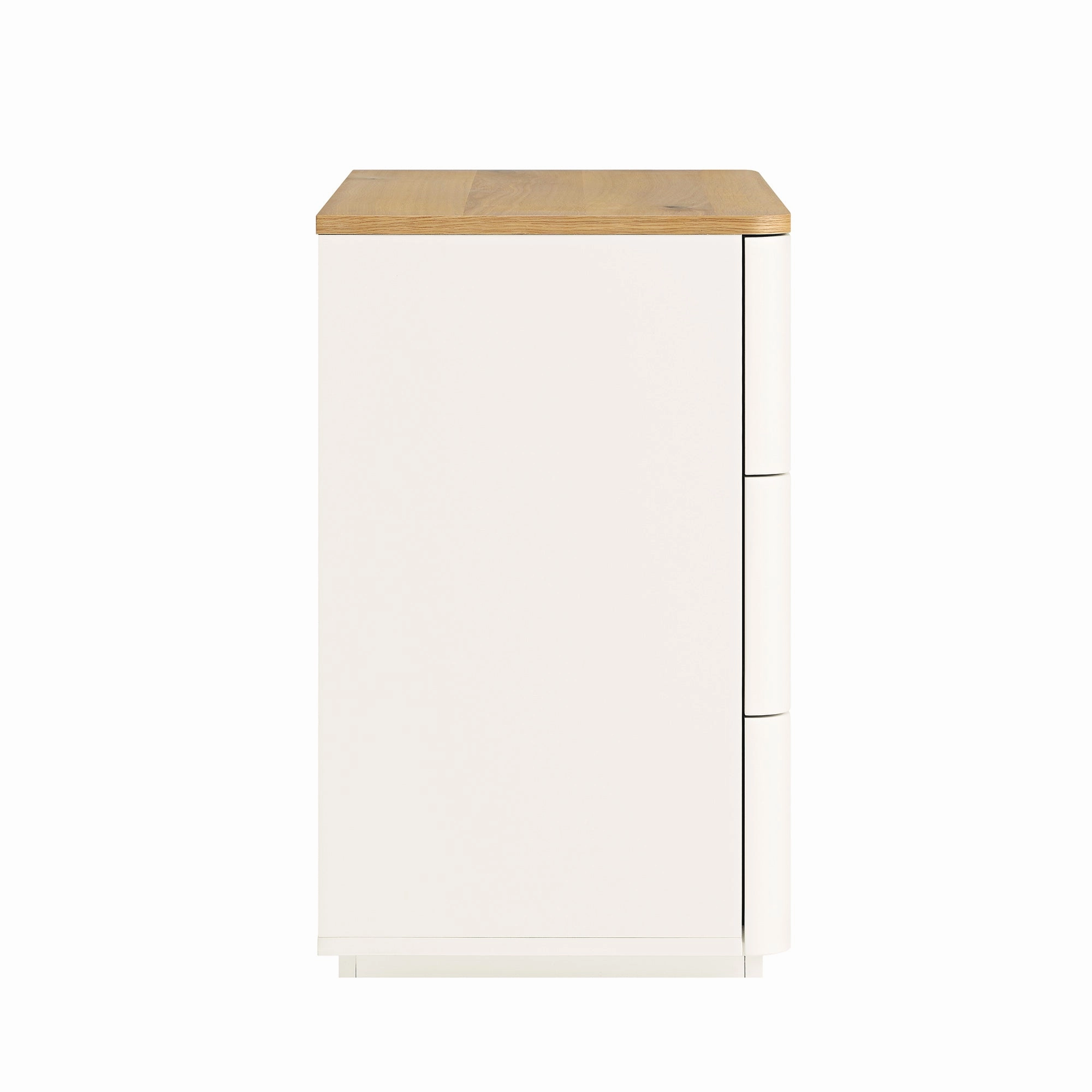 Agnes Curved Edge Chest of 3 Drawers, White